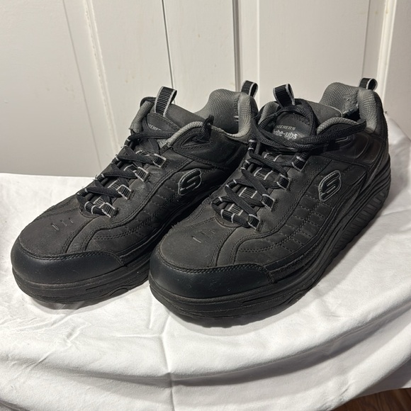 Skechers Shape-ups Black Men's Shoes SIZE 11 - Picture 3 of 8